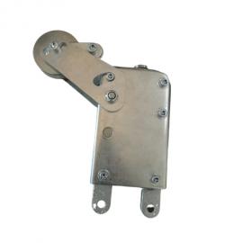 Safety locks for electric hanging scaffolding 