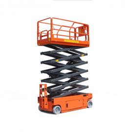 Mini self-propelled scissor lift for cleaning
